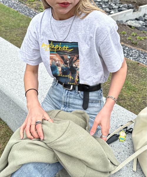feepur（フェピュール）の「カラーロゴPHOTO Tee（Tシャツ/カットソー・レディース・オフホワイト/オートミール・MEDIUM）」の22枚目の写真