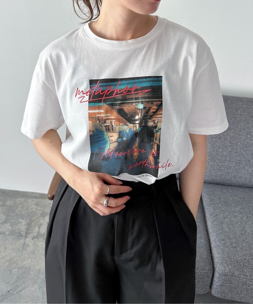 feepur（フェピュール）の「カラーロゴPHOTO Tee（Tシャツ/カットソー・レディース・オフホワイト/オートミール・MEDIUM）」の13枚目の写真