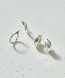 ドロップ & ミニマル ライン 2ペア ピアス