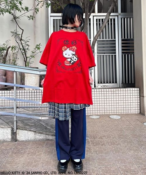 トップス candy stripper HELLO KITTY HIGHNECKKNIT HELLO KITTY×Candy Stripper】MESH トップス