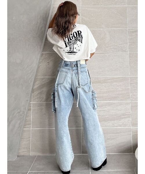 GYDA(ジェイダ)の「VIGOR IS PLAYショートLOOSE Tシャツ(Tシャツ/カットソー・レディース・グリーン/オフホワイト/ブラック・FREE)」の22枚目の写真