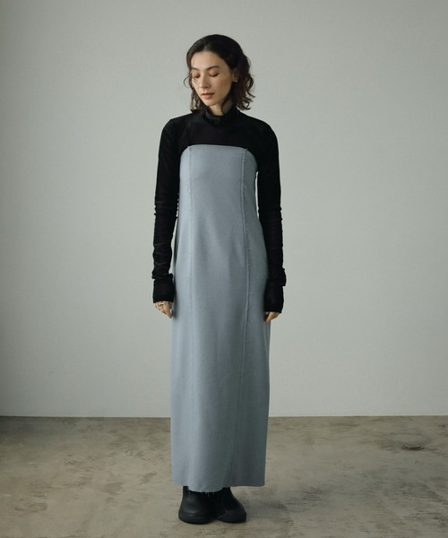 anuke（アンヌーク）の「Heather Bare Onepiece（ワンピース・レディース・ブラウン/ブルー/ネイビー・36inch/38inch）」の3枚目の写真