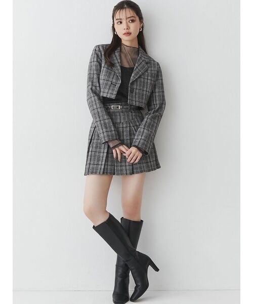 RESEXXY（リゼクシー）の「スクエアトゥロングブーツ（ブーツ・レディース・ブラック/ベージュ/ブラウン・SMALL/MEDIUM/LARGE）」の12枚目の写真