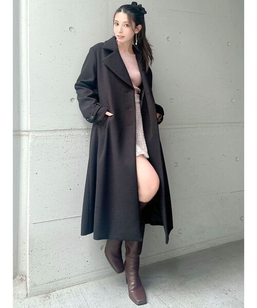 RESEXXY（リゼクシー）の「スクエアトゥロングブーツ（ブーツ・レディース・ブラック/ベージュ/ブラウン・SMALL/MEDIUM/LARGE）」の18枚目の写真