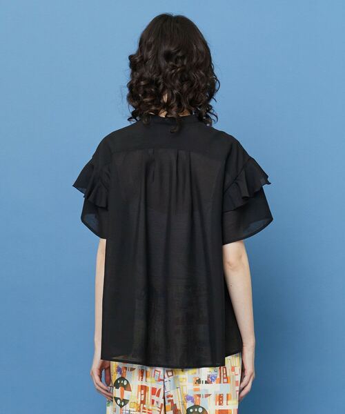 FRAPBOIS(フラボア)の「ドーリー ブラウス(シャツ/ブラウス・レディース・ブラック/ブルー・1)」の21枚目の写真