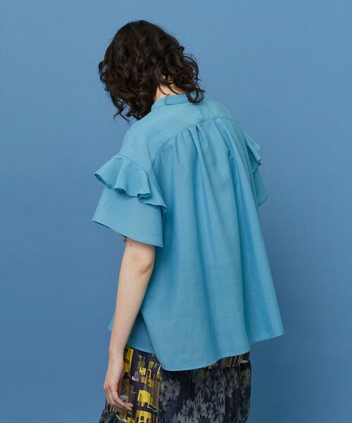 FRAPBOIS(フラボア)の「ドーリー ブラウス(シャツ/ブラウス・レディース・ブラック/ブルー・1)」の17枚目の写真