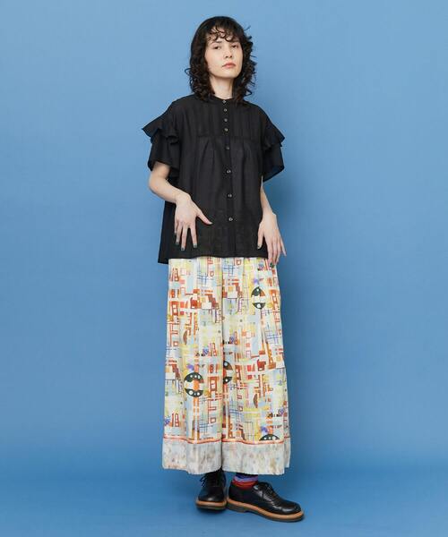 FRAPBOIS(フラボア)の「ドーリー ブラウス(シャツ/ブラウス・レディース・ブラック/ブルー・1)」の15枚目の写真