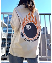 【RGY】ビリヤード両面プリント ビッグシルエットTシャツ (CP)