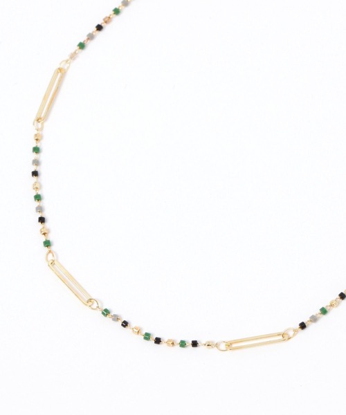 niko and...（ニコアンド）の「マルチパーツコンビネックレス（ネックレス・レディース・ライトブルー/ブラック/オフホワイト/グレー/イエロー/レッド/グリーン/ホワイト・0）」の5枚目の写真