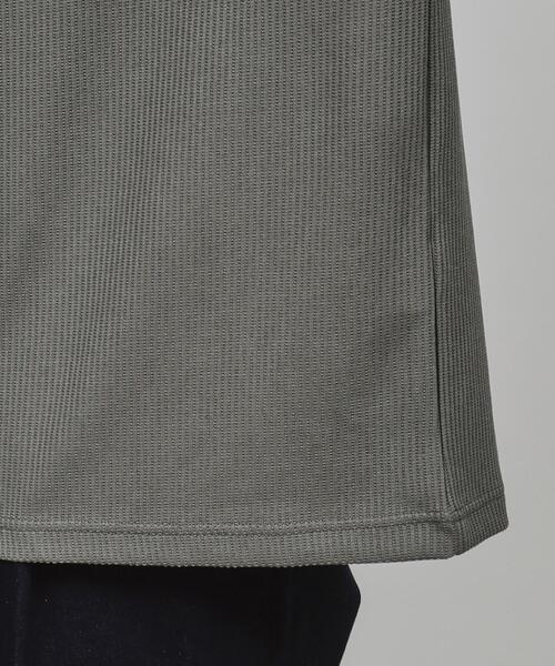 tk.TAKEO KIKUCHI(ティーケータケオキクチ)の「◆カラーワッフルオーバーサイズカットソー(Tシャツ/カットソー・メンズ・ホワイト/チャコールグレー/ブラック/ネイビー・02/03)」の12枚目の写真