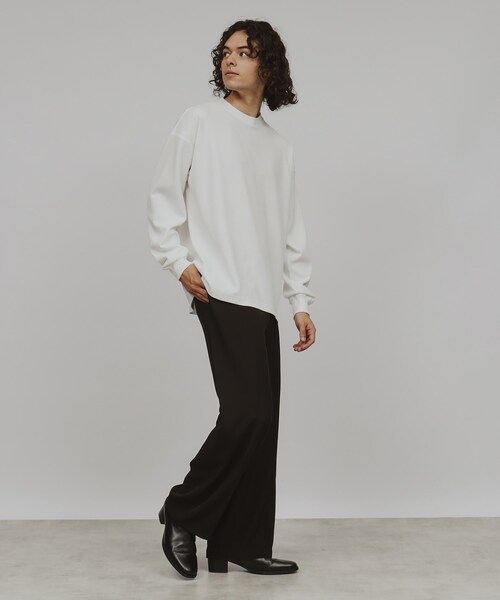 tk.TAKEO KIKUCHI(ティーケータケオキクチ)の「◆カラーワッフルオーバーサイズカットソー(Tシャツ/カットソー・メンズ・ホワイト/チャコールグレー/ブラック/ネイビー・02/03)」の15枚目の写真