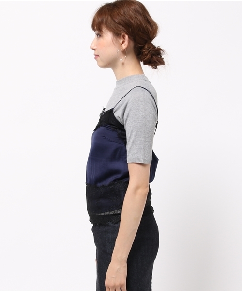 LIMITLESS LUXURY（リミットレスラグジュアリー）の「RACE VINTAGEキャミソール（キャミソール・レディース・ブラック/ネイビー/ホワイト・FREE）」の5枚目の写真