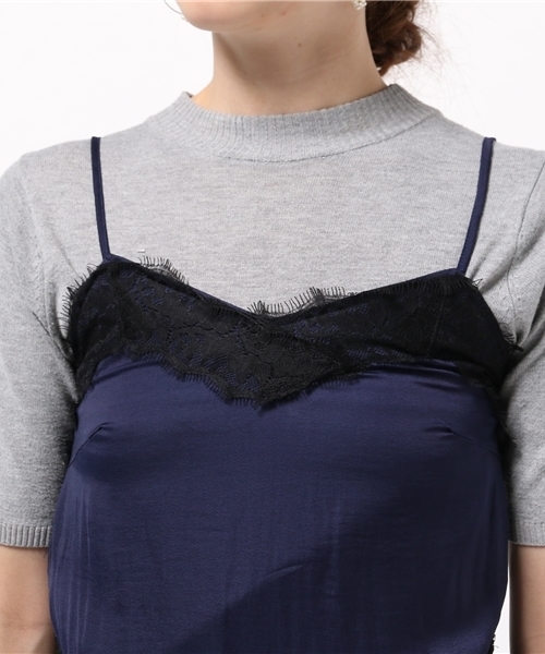 LIMITLESS LUXURY（リミットレスラグジュアリー）の「RACE VINTAGEキャミソール（キャミソール・レディース・ブラック/ネイビー/ホワイト・FREE）」の8枚目の写真