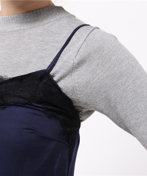 LIMITLESS LUXURY（リミットレスラグジュアリー）の「RACE VINTAGEキャミソール（キャミソール・レディース・ブラック/ネイビー/ホワイト・FREE）」の9枚目の写真