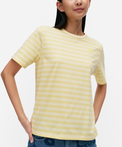 marimekko(マリメッコ)の「【kioski】 Tasaraita / Relaxed t-shirt(シャツ/ブラウス・レディース・レモンイエロー・SMALL/X-SMALL/MEDIUM/LARGE)」の9枚目の写真