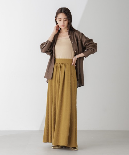 NANO universe(ナノユニバース)の「ラメテレコカップ付きアシメストラップキャミソール(キャミソール・レディース・ライトグレー/ライトベージュ/モカ・M/S)」の8枚目の写真