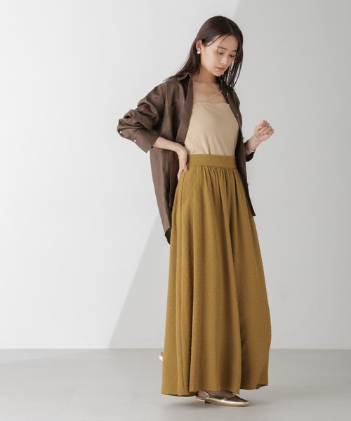 NANO universe(ナノユニバース)の「ラメテレコカップ付きアシメストラップキャミソール(キャミソール・レディース・ライトグレー/ライトベージュ/モカ・M/S)」の9枚目の写真