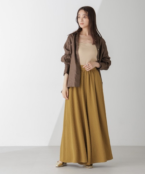 NANO universe(ナノユニバース)の「ラメテレコカップ付きアシメストラップキャミソール(キャミソール・レディース・ライトグレー/ライトベージュ/モカ・M/S)」の10枚目の写真