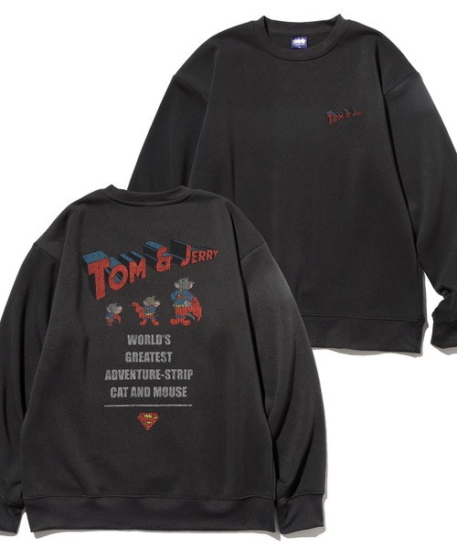 Tom&Jerry(トムアンドジェリー)の「【Tom & Jerry/トム & ジェリー】 アートワークデザイン 裏起毛 ピグメント加工 ROCKモチーフ スウェット トレーナー(スウェット・メンズ・ブラック系1/ブラック系3/ブラック系5/ブラック系6/ブラック系その他2/ブラック系2/ブラック系4/ブラック系その他/ブラック系その他3・L/LL/M)」の4枚目の写真
