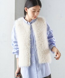 SHIPS | リバーシブル フェイクファー ボンディング ジレ(ベスト)