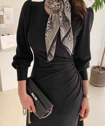 IINNO（イーノ）の「【IINNO/イイノ】ベニムパフシャーリングワンピース（ワンピース）」