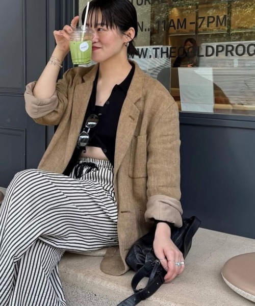 ear PAPILLONNER（イアパピヨネ）の「《本革/220g》ボックスショルダーバッグ（ショルダーバッグ・レディース・ブラック系その他/ベージュ系その他/ゴールド/モカ/ブラウン/アイボリー/シルバー/ライム・FREE）」の15枚目の写真