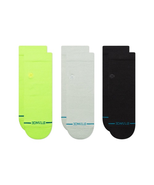 ICON QUARTER 3 PACK A356A21IQP#MUL（ソックス/靴下）｜STANCE（スタンス）