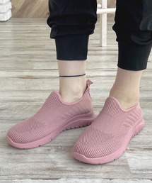 【addottona】【軽量】メッシュ伸縮スリッポンスニーカー