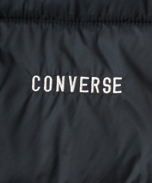 CONVERSE（コンバース）の「CONVERSE（コンバース）軽量フェイクダウンベスト レディース/ナイロンジャケット中綿ベスト（ダウンベスト・レディース・ブラック/ベージュ/ブラウン/グリーン・M/L）」の9枚目の写真