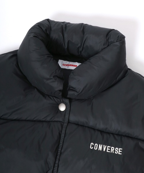 CONVERSE（コンバース）の「CONVERSE（コンバース）軽量フェイクダウンベスト レディース/ナイロンジャケット中綿ベスト（ダウンベスト・レディース・ブラック/ベージュ/ブラウン/グリーン・M/L）」の13枚目の写真