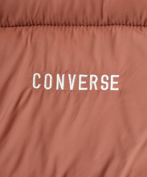 CONVERSE（コンバース）の「CONVERSE（コンバース）軽量フェイクダウンベスト レディース/ナイロンジャケット中綿ベスト（ダウンベスト・レディース・ブラック/ベージュ/ブラウン/グリーン・M/L）」の10枚目の写真