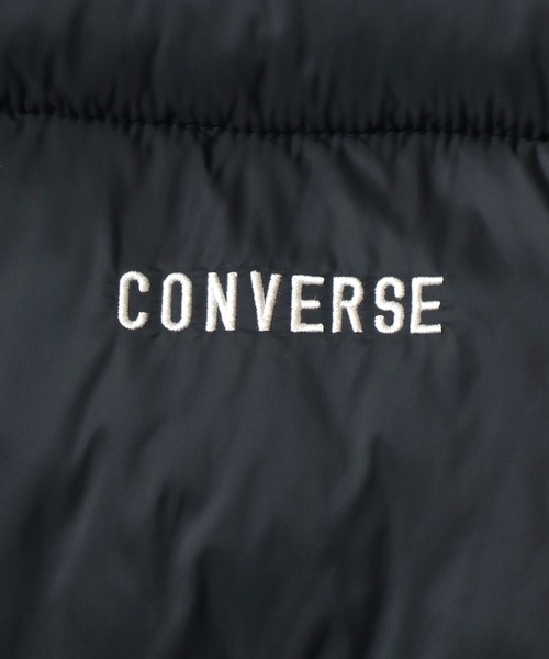 CONVERSE（コンバース）の「CONVERSE（コンバース）軽量フェイクダウンベスト レディース/ナイロンジャケット中綿ベスト（ダウンベスト・レディース・ブラック/ベージュ/ブラウン/グリーン・M/L）」の11枚目の写真