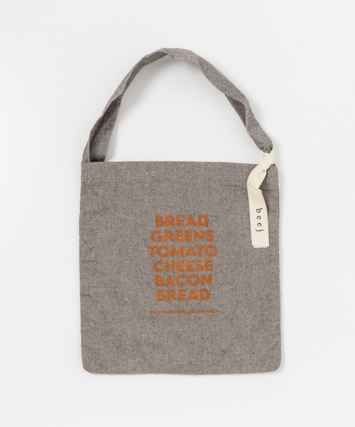 beej（ビージ）の「『別注』beej×DOORS　ロゴトート（トートバッグ・レディース・グレー/ブラウン・ONE）」の6枚目の写真