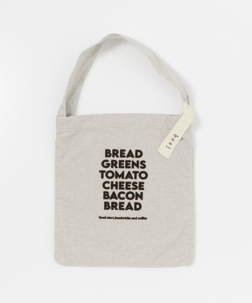 beej（ビージ）の「『別注』beej×DOORS　ロゴトート（トートバッグ・レディース・グレー/ブラウン・ONE）」の7枚目の写真