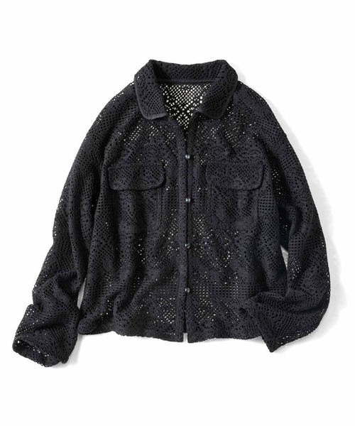 Live in comfort(リブインコンフォート)の「リブ イン コンフォート くぼっち★とコラボ 大人の華やぎレースシャツジャケット〈ブラック〉(その他アウター・レディース・ブラック・MEDIUM/LARGE/X-LARGE/XX-LARGE/SMALL)」の3枚目の写真