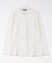 HIDEAWAYS NICOLE | ブリスターチェックJQＶネックプルオーバー(Tシャツ/カットソー)