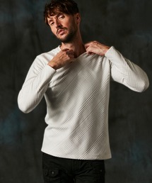 HIDEAWAYS NICOLE | ブリスターチェックJQVネックプルオーバー(Tシャツ/カットソー)