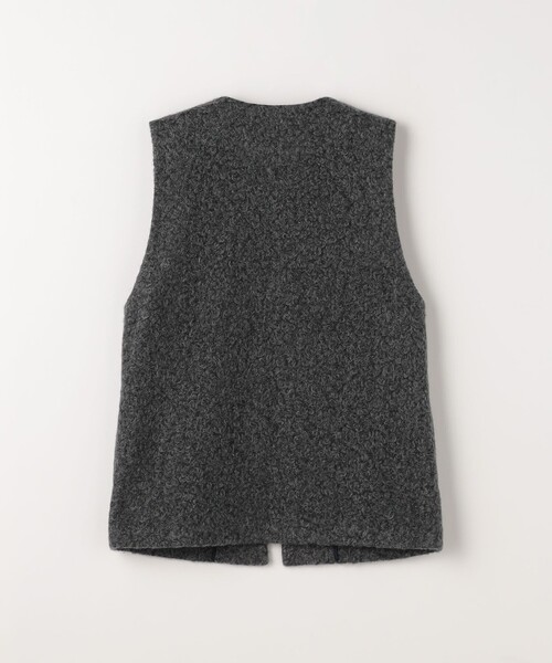 green label relaxing(グリーンレーベルリラクシング)の「ライトボア ベスト(ベスト・レディース・ダークグレー/ナチュラル・FREE)」の13枚目の写真