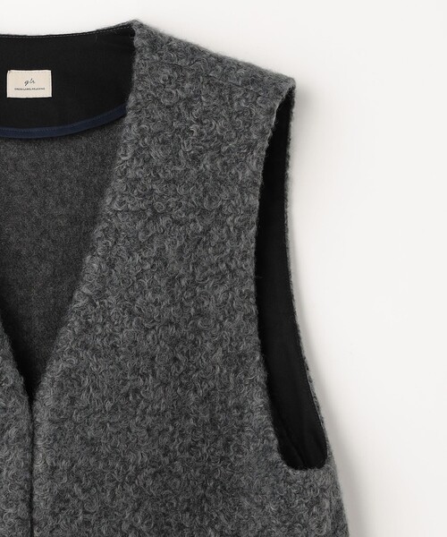 green label relaxing(グリーンレーベルリラクシング)の「ライトボア ベスト(ベスト・レディース・ダークグレー/ナチュラル・FREE)」の15枚目の写真