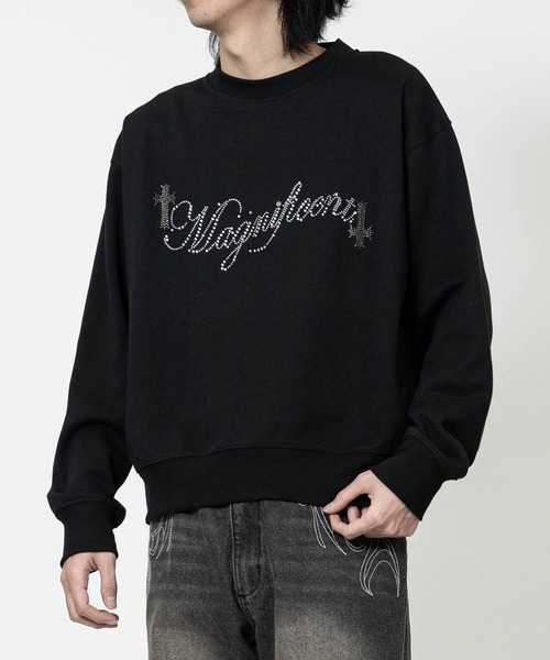 JOHN'S CLOSET(ジョンズクローゼット)の「【13】エンジェルデザイン ラインストーン ショートスウェット(スウェット・メンズ・ブラック/オフホワイト/ネイビー/ホワイト系1/ブラック系1・MEDIUM/LARGE)」の18枚目の写真