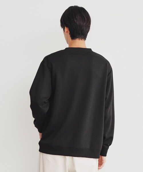 THE SHOP TK (ザ ショップ ティーケー )の「◆ふくれキルティングプルオーバー(Tシャツ/カットソー・メンズ・ブラック/オフホワイト/ネイビー・02/03/04)」の15枚目の写真