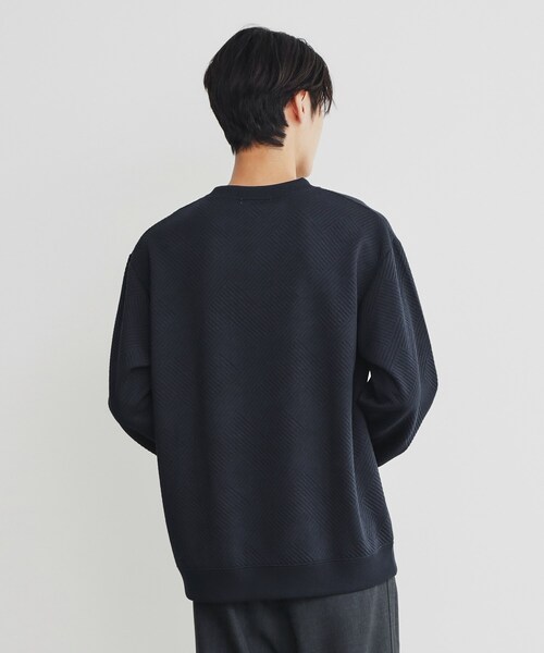 THE SHOP TK (ザ ショップ ティーケー )の「◆ふくれキルティングプルオーバー(Tシャツ/カットソー・メンズ・ブラック/オフホワイト/ネイビー・02/03/04)」の18枚目の写真