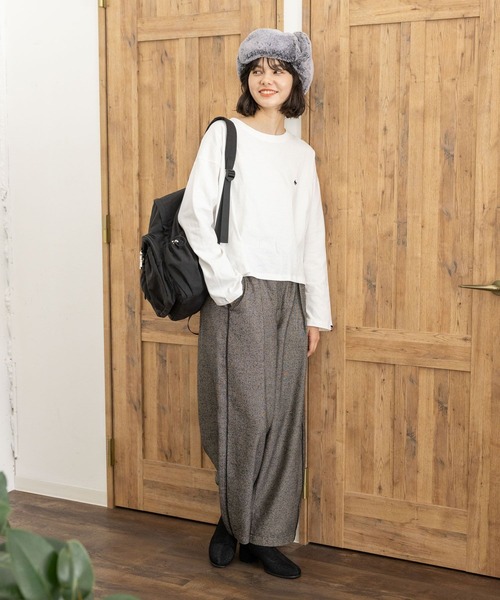 POLO BCS（ポロ ビーシーエス）の「【POLO BCS(ポロ・ビーシーエス)】アソートロンＴ（Tシャツ/カットソー・レディース・オフホワイト/グレー/ネイビー/ダークブルー・SHORT/LONG）」の5枚目の写真