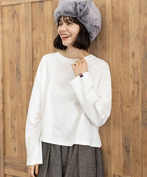 POLO BCS（ポロ ビーシーエス）の「【POLO BCS(ポロ・ビーシーエス)】アソートロンＴ（Tシャツ/カットソー・レディース・オフホワイト/グレー/ネイビー/ダークブルー・SHORT/LONG）」の7枚目の写真