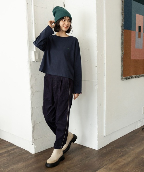 POLO BCS（ポロ ビーシーエス）の「【POLO BCS(ポロ・ビーシーエス)】アソートロンＴ（Tシャツ/カットソー・レディース・オフホワイト/グレー/ネイビー/ダークブルー・SHORT/LONG）」の12枚目の写真