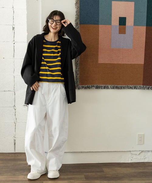 POLO BCS（ポロ ビーシーエス）の「【POLO BCS(ポロ・ビーシーエス)】アソートロンＴ（Tシャツ/カットソー・レディース・オフホワイト/グレー/ネイビー/ダークブルー・SHORT/LONG）」の15枚目の写真