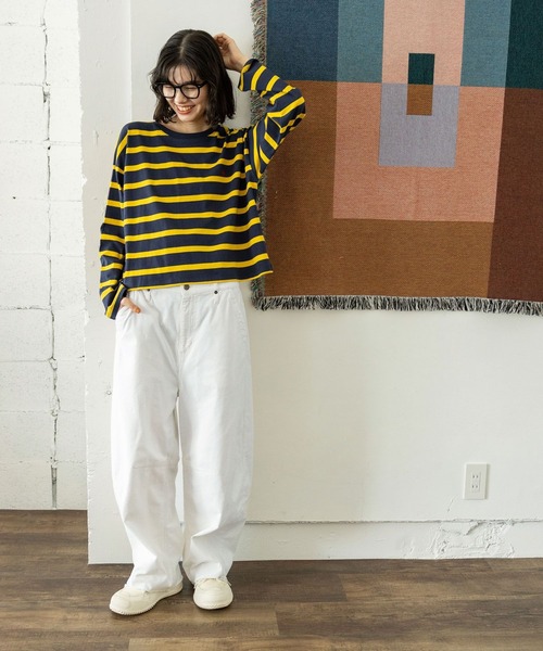 POLO BCS（ポロ ビーシーエス）の「【POLO BCS(ポロ・ビーシーエス)】アソートロンＴ（Tシャツ/カットソー・レディース・オフホワイト/グレー/ネイビー/ダークブルー・SHORT/LONG）」の17枚目の写真