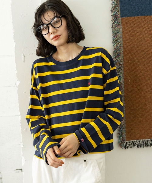 POLO BCS（ポロ ビーシーエス）の「【POLO BCS(ポロ・ビーシーエス)】アソートロンＴ（Tシャツ/カットソー・レディース・オフホワイト/グレー/ネイビー/ダークブルー・SHORT/LONG）」の18枚目の写真