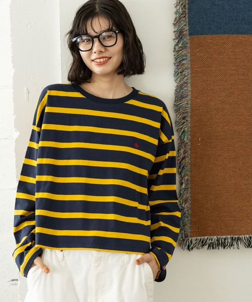 POLO BCS（ポロ ビーシーエス）の「【POLO BCS(ポロ・ビーシーエス)】アソートロンＴ（Tシャツ/カットソー・レディース・オフホワイト/グレー/ネイビー/ダークブルー・SHORT/LONG）」の19枚目の写真