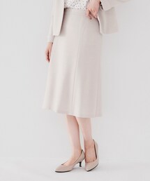 ◆【通勤スーツ】ウール混ジャージ マーメイドスカート